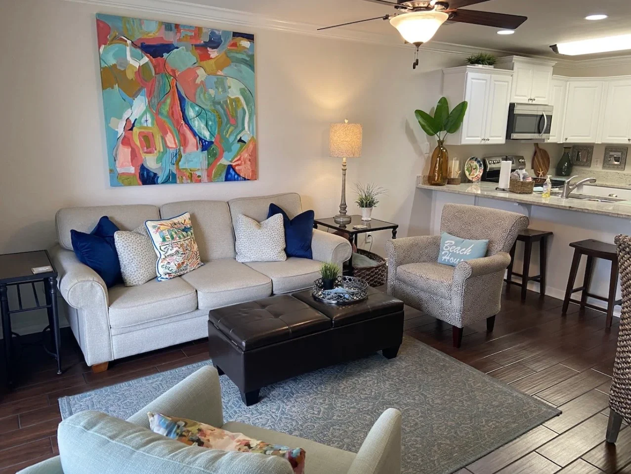 Custom Art, Relaxing Living Area