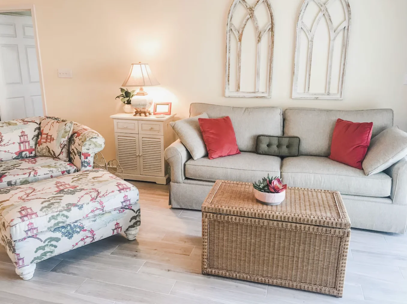 Living room (couch is a sleeper sofa)