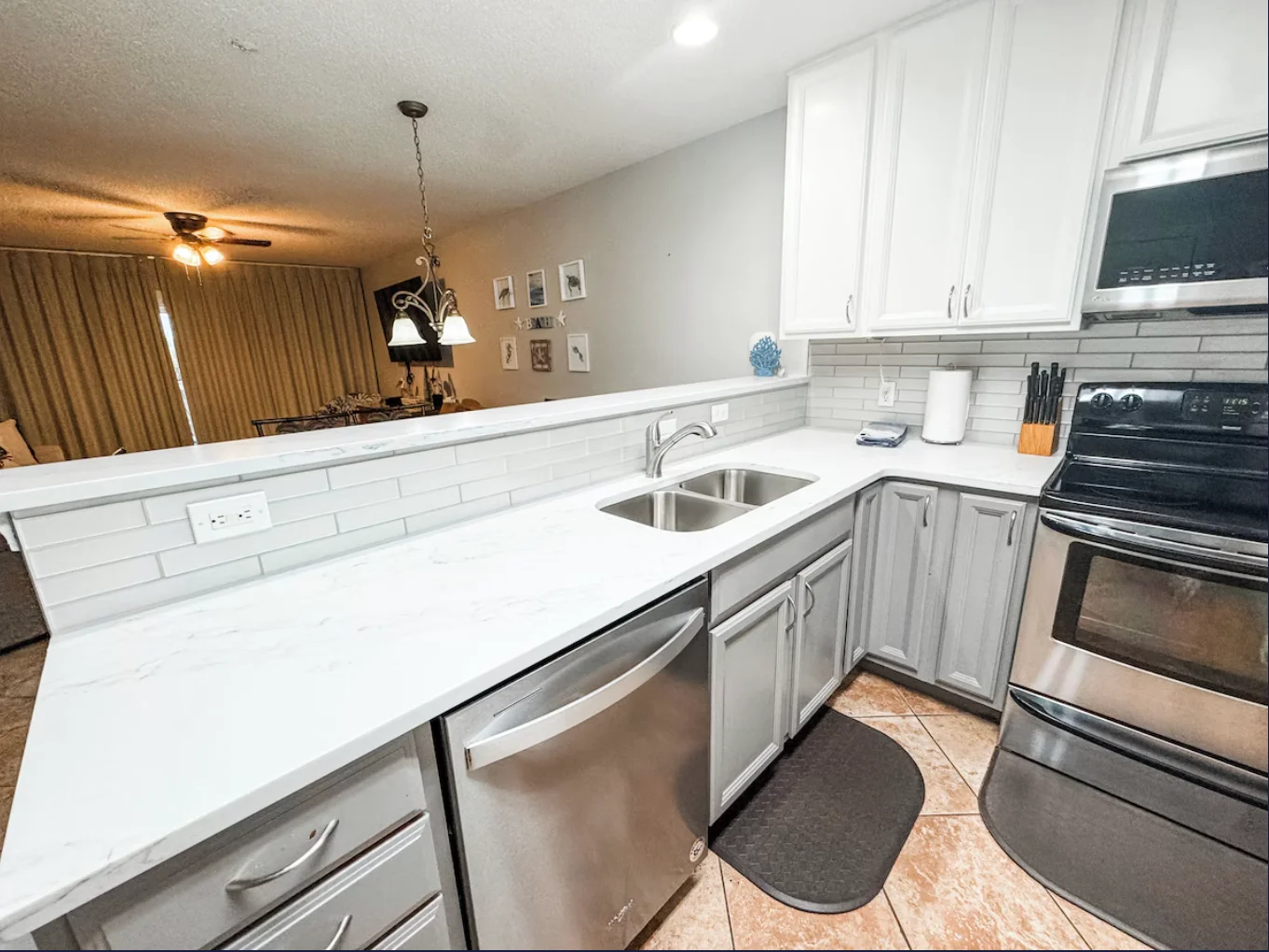 Newly remodeled kitchen with everything you need to cook meals