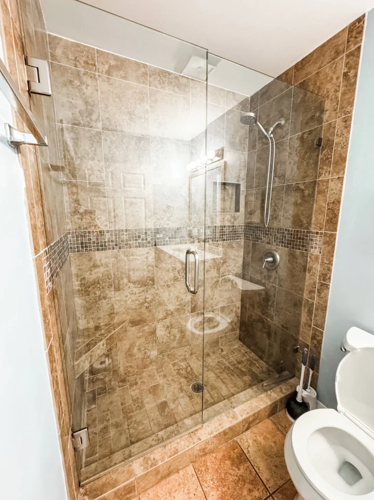 Primary bathroom walk in shower