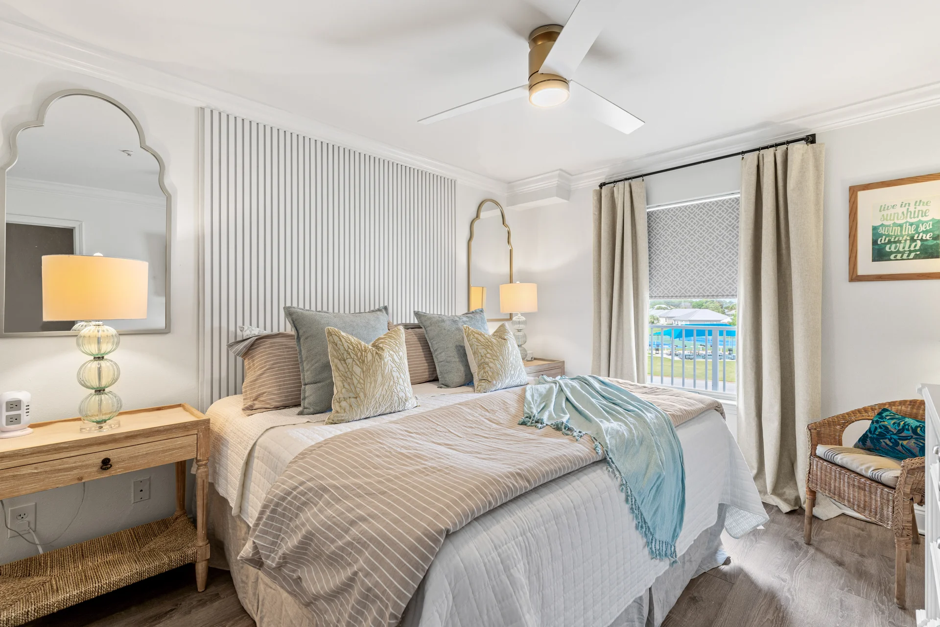 Georgeous remodel with brand new mattress and bedding