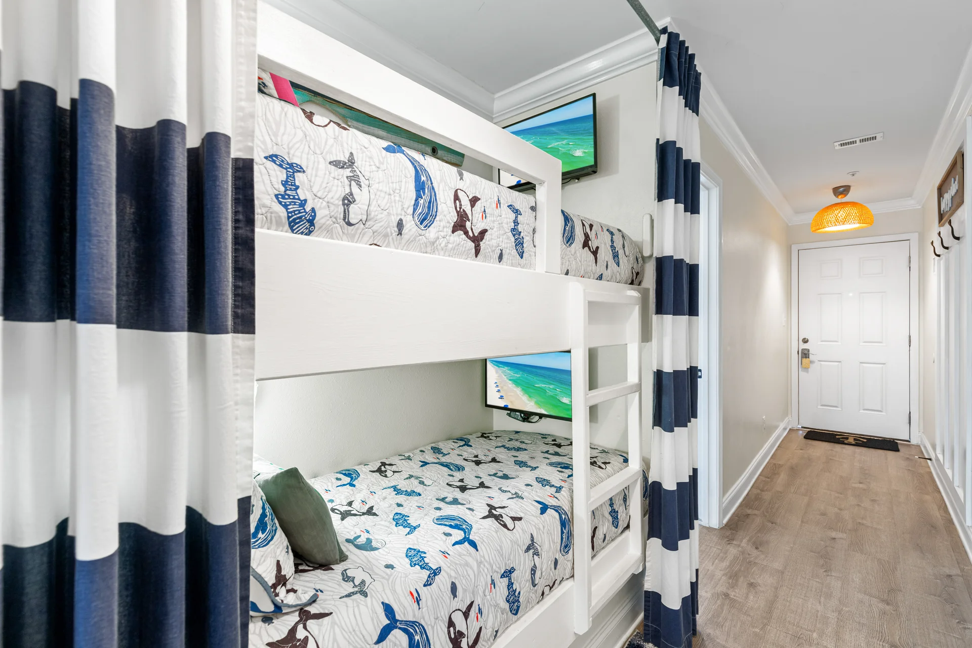 Perfect tuck-away bunks for kiddos!