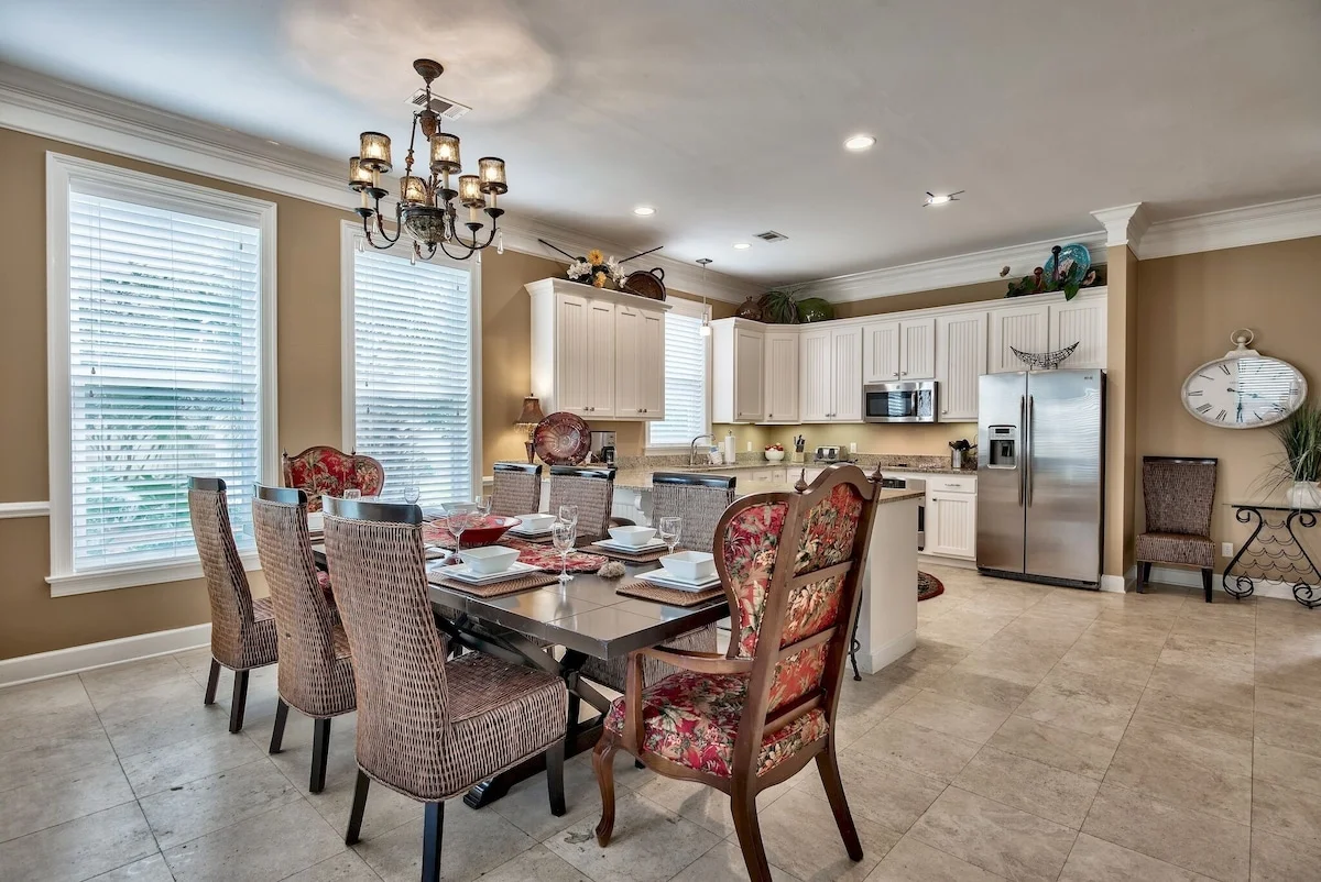 One of our gorgeous dining tables