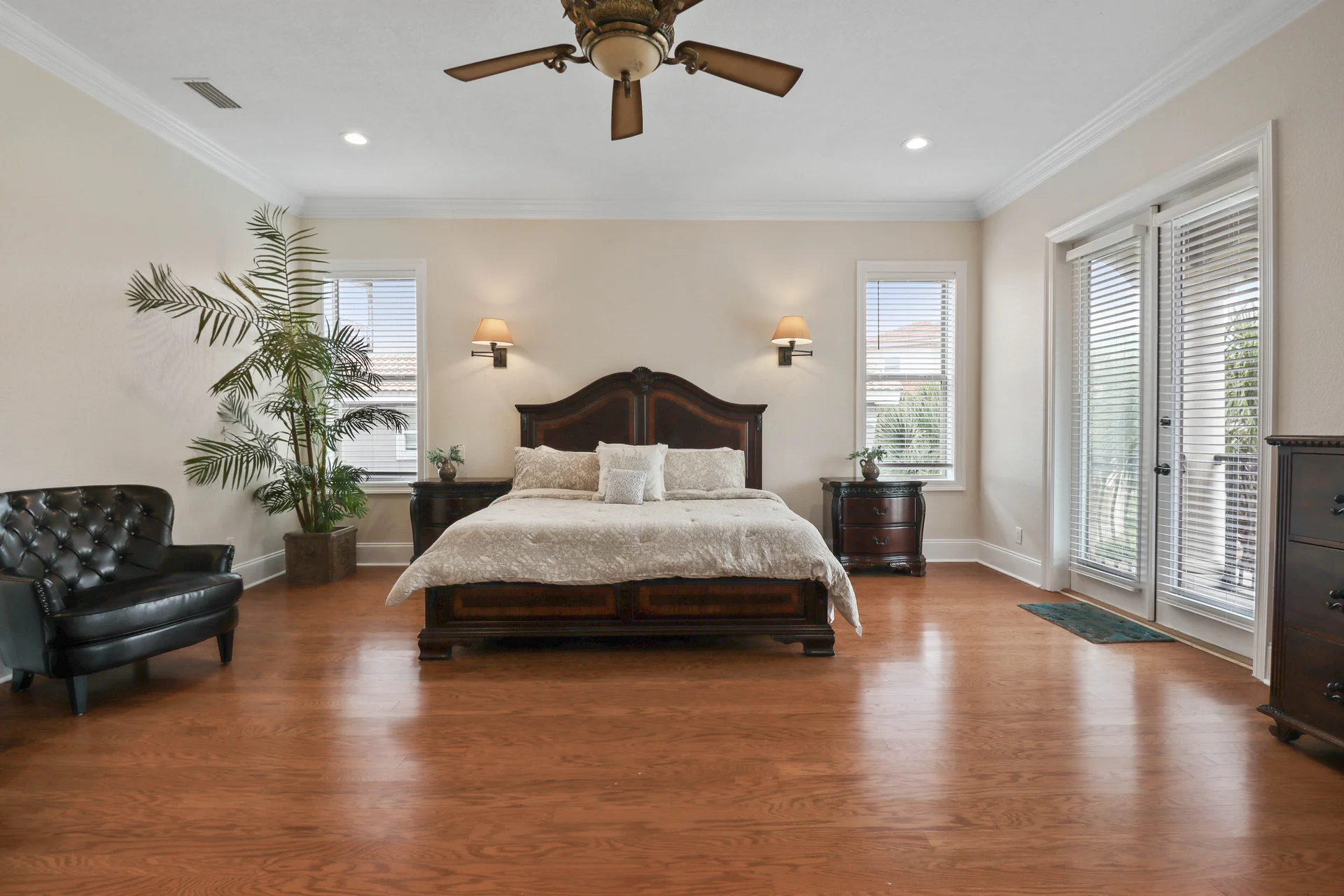 Second floor primary suite