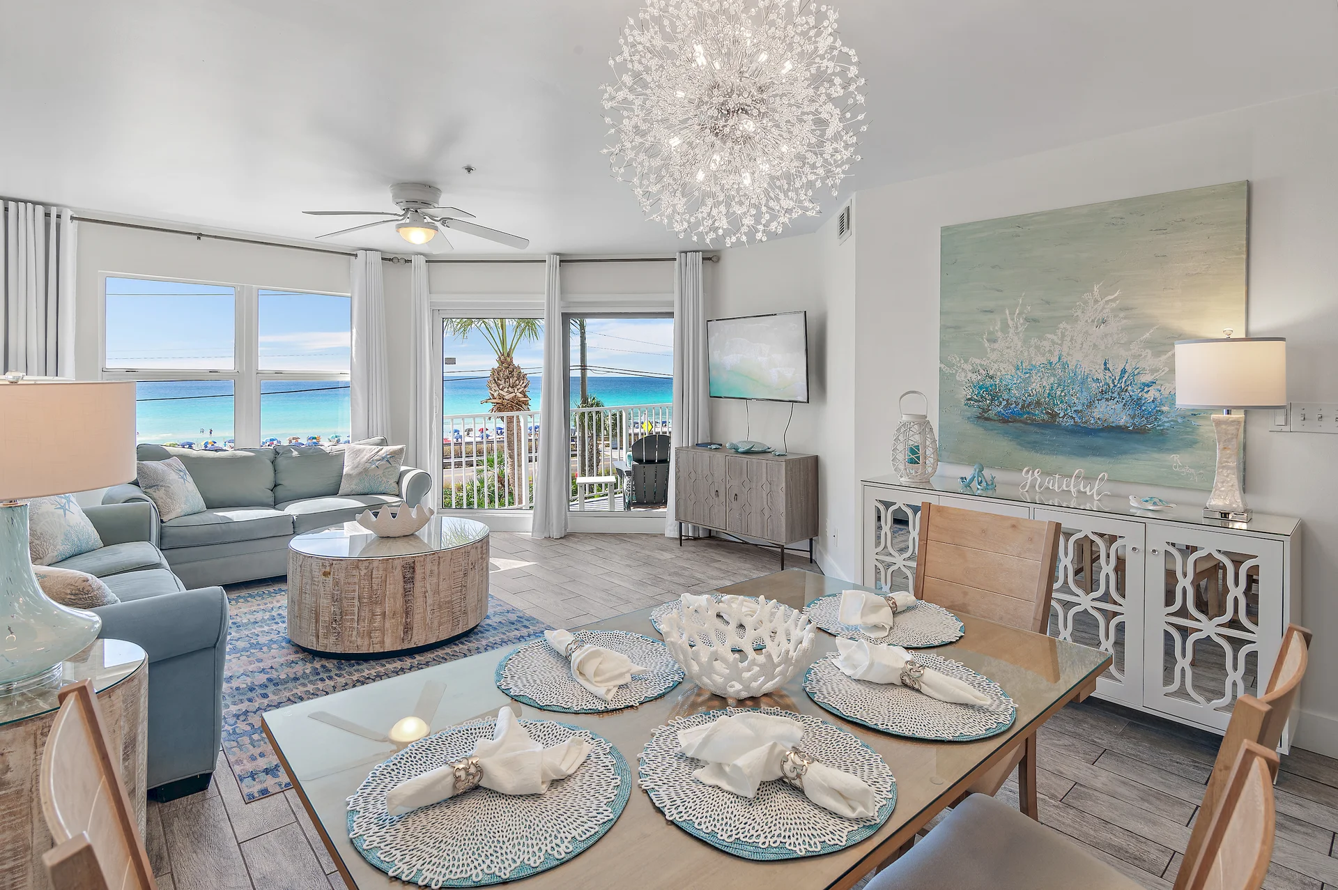 Dining Room seating for 6, with full Gulf Views!