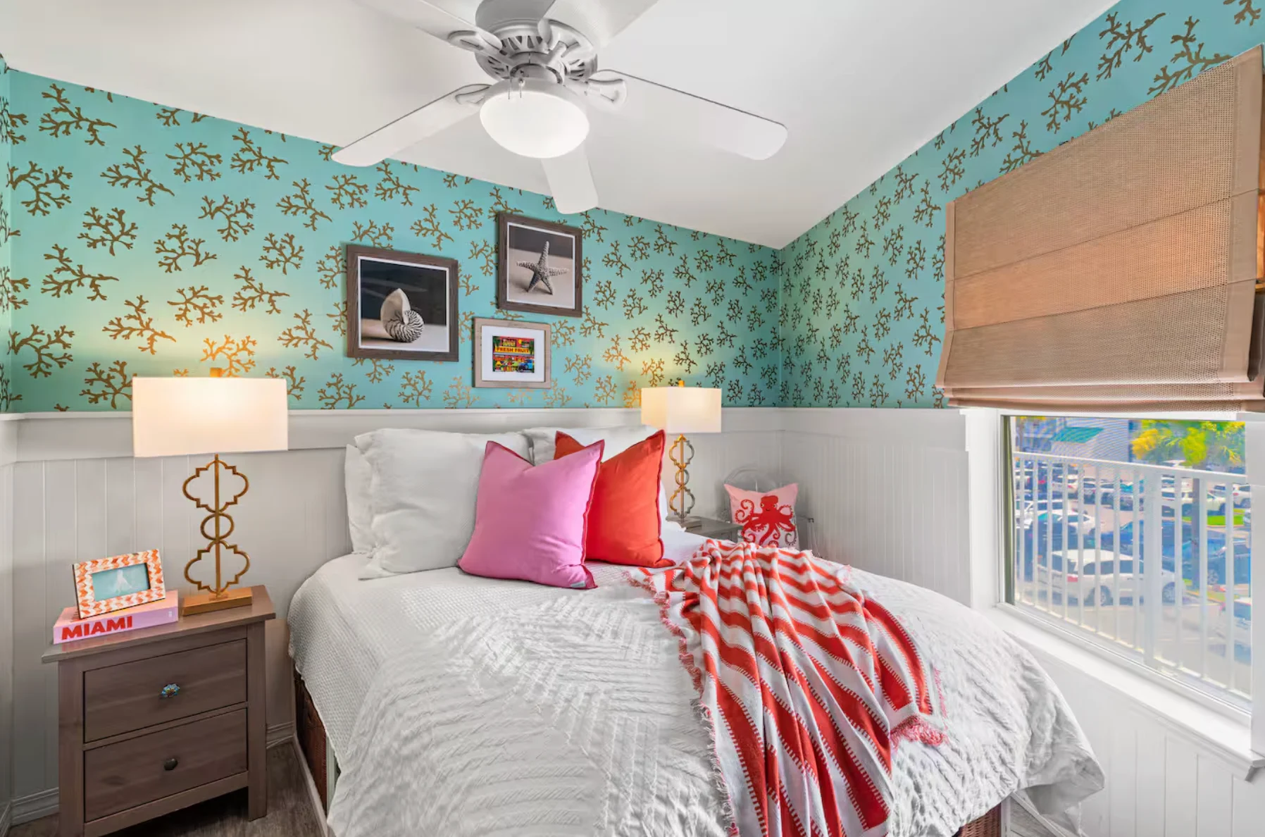 Guest bedroom with super comfortable bed and the best linens.